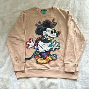 New Zara & Disney Mickey Mouse Vintage-like Sweatshirt SIZE S